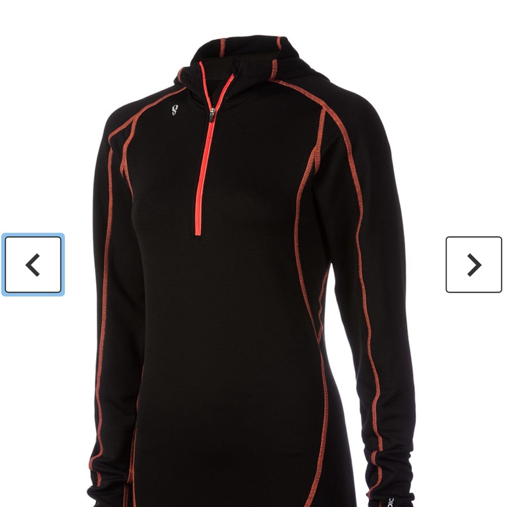 Black and Orange Stoic Hoodie